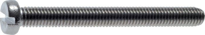 Exemplary representation: Slotted cylinder head screw DIN 84 / ISO 1207 (stainless steel A2)