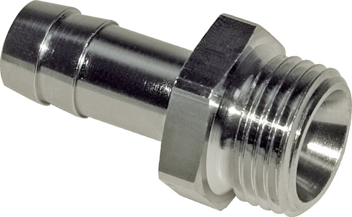 Exemplary representation: Threaded sleeve with cylindrical thread, inner cone, nickel-plated brass