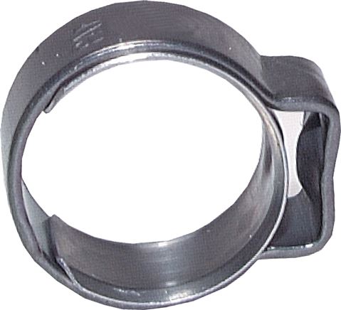 Exemplary representation: 1-ear hose clamp with insertion ring
